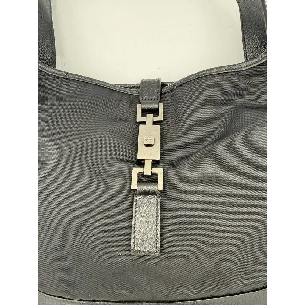 Gucci GUCCI JACKIE Leather and Canvas Handbag